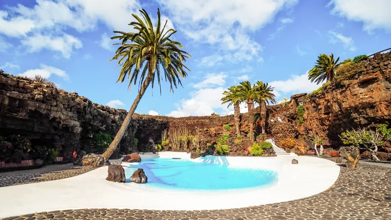 Jameos del Agua, una de las obras maestras de César Manrique en el norte de Lanzarote.