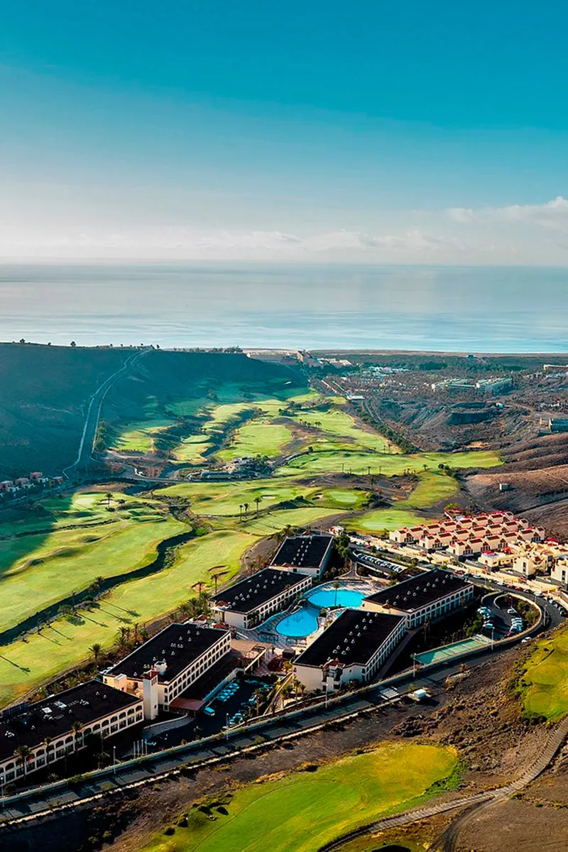 Vista aérea del campo de golf Jandía
